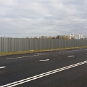 Construction site fence