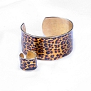 Contemporary silver jewelry with gold plating