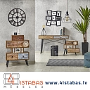 Stilīgi plaukti un kumodes ar apdruku retro stilā, mēbeļu internetveikals Latvija Valmiera Vidzeme mēbeles internetā