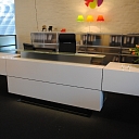 Work table made of artificial stone