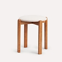 Birch stool SIRU-SOFT