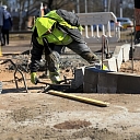Construction of concrete curbs