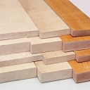 Wood materials for saunas and baths