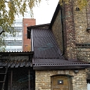 Installation of bitumen corrugated sheets