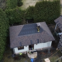 Bitumen shingle installation