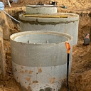 Construction of the AT-8 treatment plant under the undercarriage
