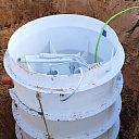 Раскопки оборудования и строительство поля инфильтрации в Яунциеме