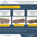 The frame of the log building