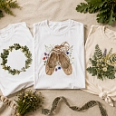 Printed T-shirts with botanical motifs