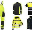 Workwear with reflectors for summer and winter seasons