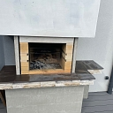 Dekton Trilium fireplace