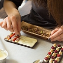 Decorating a chocolate bar