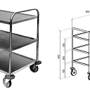 STAINLESS STEEL SCAFFOLDING SHELVES