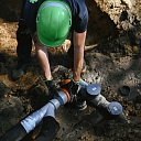 Sewerage-pipe installation