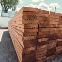 Terrace boards made of fir, larch and pine