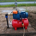 Water pump with check valve