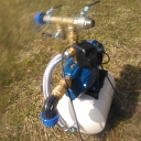 Water pump with water filtration system