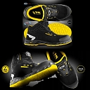 ESD work shoes with BOA lacing system