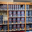 Стенд с краской для стен Flugger Flutex в магазине Profcentrs