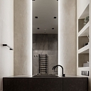 interior design in the bathroom