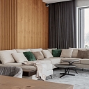 living room design large sofa