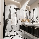 Interior design in the bathroom