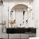 Interior design in the bathroom