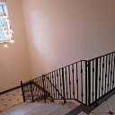 Metal railings and bike racks