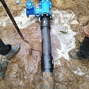 Water pipe installation and maintenance.