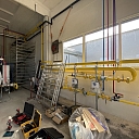 Installation of textile piping systems.