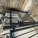 Gate with electric strike