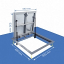Lift-up floor hatch