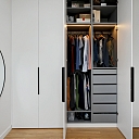 Built-in wardrobes with laminate doors