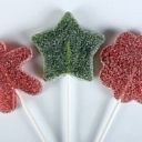 Natural juice marmalade candies "POPPY" on a stick