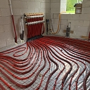 In the installation of heated floors, collector connection