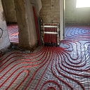 In the installation of heated floors, collector connection