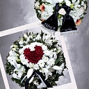 Flowers, funeral bouquets, wreaths