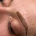 Powder technique eyebrows after healing