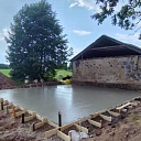 Mājas pamatu betonēšana