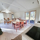 Wooden house interior