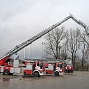Fire truck with hoist