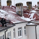 Roof repair in winter