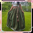 Midsummer skirt made of ethnographic fabric