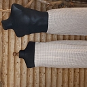 Set of waffle fabric sauna dress, men's sauna skirt two-tone