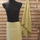 Set of waffle skirts for men and a towel