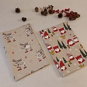 set of two linen towels Christmas