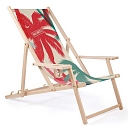Beach chair with print