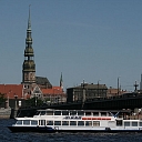 Даугава Рижское море река море круизный лайнер Елгава