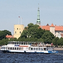 Даугава Рижское море река море круизный лайнер Елгава