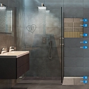 Adhesive for vinyl tiles